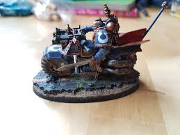 Ultramarines Captain On Bike