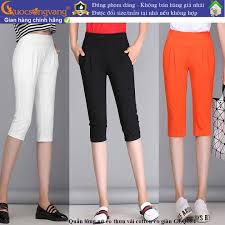 Quần lửng nữ lưng thun kiểu harem quần lửng lưng cao co giãn 4 chiều GLQ084  Quần Harem Nữ Chất Liệu Cotton Thoáng Mát Quần Lửng Thể Thao Kiểu Dáng Thời  Trang -
