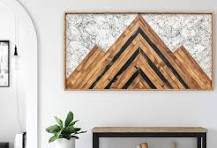 Classic Wood Mosaic Art: Nero 2x4
