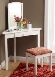 Mcleland Corner Vanity Set White Corner Vanity Corner Vanity Table Bedroom Vanity Set