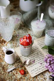 Chia Pudding Au Lila Recette Vegan Maia Cha Pudding Delicieux Recette
