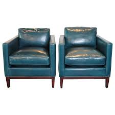 Parisian Blue Leather Lounge Chair From A Unique Collection Of Antique And Modern Lounge Chairs At Htt Leather Lounge Chair Pleather Chair Blue Leather Chair