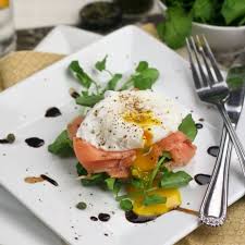 This article looks at three different types of cold smoked salmon and six delicious smoked salmon sandwich smoked salmon and pineapple, what an inspired combination! Eggs Hemingway Like Eggs Benedict Only With Smoked Salmon And Sans The Hollandaise Sauce Easy Egg Recipes Healthy Meals To Cook Healthy Foodie