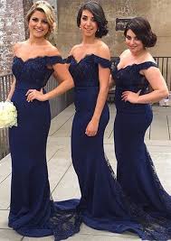 Mermaid Navy Blue Jersey Bridesmaid Dresses Plus Size Bridesmaid Dresses Navy Blue Bridesmaid Dresses Off Shoulder Bridesmaid Dress Designer Bridesmaid Dresses
