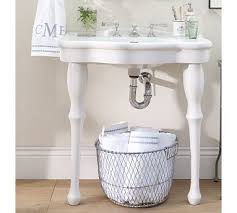 neutral bathroom decor, pedestal sink