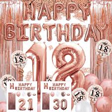 5 out of 5 stars. Balloon Room Decor 18th Rose Gold Number Balloon Set Girl Birthday Party Decoration Banner Helium Ringe Curtain Latex Confetti Balloon Table Confetti Shopee Philippines