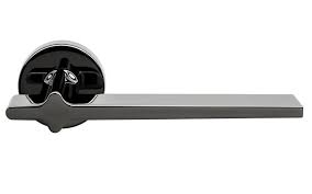 Deurkruk H 378 Design Yabu Pushelberg In Hoogglans Zwart Messing Op Modulair Verende Rozet Fusital Goruntuler Ile