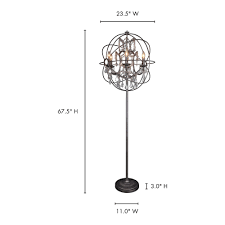 An artfully chosen detail can round out a room. Aurelle Home Iron Crystal Sphere Floor Lamp
