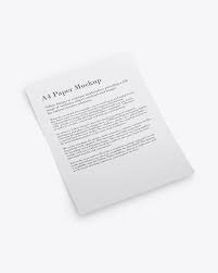 Indeed, why no one burnt paper mockups before? A4 Paper Mockup In Stationery Mockups On Yellow Images Object Mockups