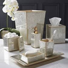 The Intricate Design Of Our Miraflores Bath Accessories Is Painted By Hand On Mirrored Glass Panels And Mounted Luxury Decor Home Decor Accessories Home Decor