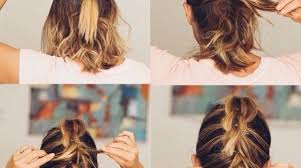 Chignon facile a faire soi meme, cheveux balayage blond, mèches encadrant le visage, coiffure rapide. Coiffure Simple Cheveux Courts 10 Tutoriels Faciles A Faire Soi Meme Coiffure Simple Cheveux Courts Coiffures Simples Cheveux Courts