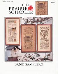 Lambswool linen with dmc floss. Band Samplers By Prairie Schooler The Counted Cross Stitch Pattern