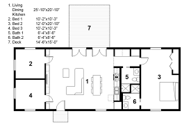 Ranch Style House Plan 3 Beds 2 Baths 1276 Sq Ft Plan 497 30 Rectangle House Plans Modern Style House Plans House Plans