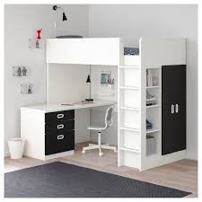 Stuva Fritids Hoogslapercombi M 3 Lades 2 Deuren Wit Krijtbordoppervlak 207x99x182 Cm Ikea Ikea Loft Loft Betten Hochbett Mit Schreibtisch