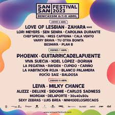 SANSAN FESTIVAL 2023 ANUNCIA SU CARTEL POR DÍAS