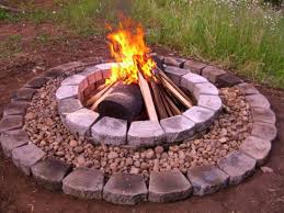 A Firepit Purim Backyard Outdoor Outdoor Gardens