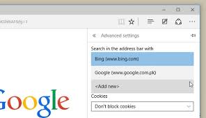 If google is not available, go to manage search engine setting below and add the google.com. Cara Mengganti Default Search Engine Di Browser Microsoft Edge Techno Id