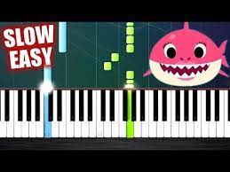 Baby Shark Song Slow Easy Piano Tutorial By Plutax Baby Shark Song Piano Tutorial Learn Piano Songs