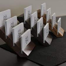 Business card holder stand acrylic landscape word desk dispenser retail. Multiple Business Card Holder Tier Business Card By Woodworksrd Business Card Displays Business Card Holders Business Card Holder Display