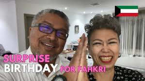 SURPRISE birthday celebration for Fahkri!!!