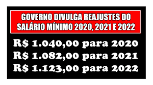 Se fija el salario mínimo para el año 2021 de la siguiente forma: Salario Minimo Para 2020 2021 E 2022 Sem Aumento Real Confira Youtube