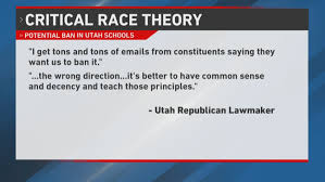Critical race theory is a collection of ideas about systemic bias and privilege. State Lawmakers Talk About Banning Critical Race Theory In Utah Schools Kutv