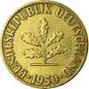 Durch enge terminliche überschneidungen entsprechender verordnungen wurden anfang 1950 irrtümlich noch 30.000 stück 50 pfennig mit der alten umschrift. 1