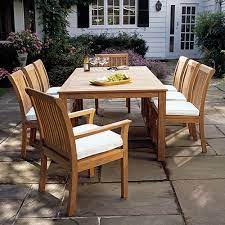 Check spelling or type a new query. Kingsley Bate Chelsea 9 Piece Dining Set Authenteak Elegant Outdoor Furniture Side Chairs Dining Outdoor Dining Table