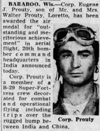 SGT Eugene J Prouty (1922-1945)