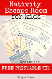 Nativity Escape Room For Kids Free Printable Kit This Printable Christmas Escape Room For Kids Has 6 Puzz Escape Room For Kids Escape Room Escape Room Puzzles