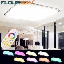 Kinlams led ceiling light 2.4g wireless remote touch control ac165 265v 12w 24w 36w. Floureona 36w Rgb Led Ceiling Light 2 4g Wireless Remote Control Infinite Dimming 180 265v Rgb Color Change 3 Led Ceiling Lights Led Ceiling Ceiling Lights
