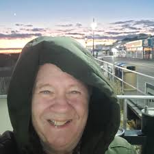 Sunset in Ocean City outside Jillys arcade my favorite arcade in the area  with Tons of pinball games.