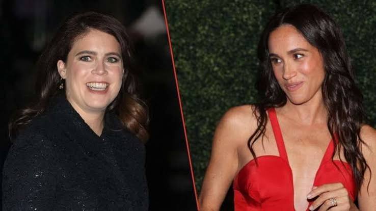 Meghan Markle reacting with concern