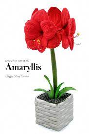 Crochet Amaryllis Pattern Crochet Flower Pattern For An Amaryllis Crochet Flower Patterns Amaryllis Crochet Flowers Easy