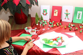 This button christmas card is so easy that even a toddler can make one. Card Making Party And Cute Christmas Cards The Ot Toolbox
