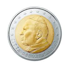 80th anniversary of the pope benedi. 2 Euros Vatican Jean Paul Ii