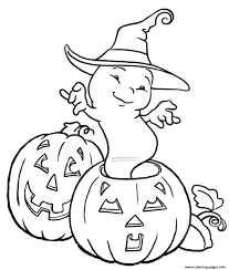 Another activity which children engage in during halloween is coloring. Halloween Ghost And Pumpkin S Kidseade Coloring Pages Printable