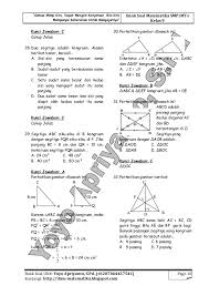 Soal Soal Kesebangunan Dan Kongruen Pada Segitiga