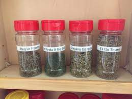 My Husband Decided To Label Some Of My Herbs R Puns