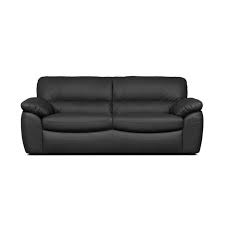 Nos canapés 2 en 1 vous séduiront par l'accueil et la profondeur de leur assise et vous assureront des véritables moments de détente et de partage en famille. Canape Droit Fixe 2 Places Cuir De Vachette Et Simili Pu Noir Contemporain L 205 X P 97 X H 84 Cm Elvis Cdiscount Maison