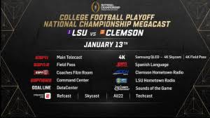 The 2020 ncaa division i football championship game was a postseason college football game that determined a national champion in the ncaa division i football championship subdivision for the 2019 season. Cfp National Championship Preview Espn Improves Megacast With 4k Viewing Options Refcast
