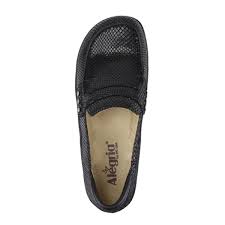 Alegria Shoes Taylor Pro Black Glossy Snake
