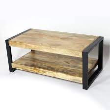 cette table basse bois metal fait partie de notre collection new york une ligne de meubles industriels en moveis de madeira moveis industriais moveis de ferro