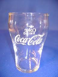 VINTAGE COCA COLA FOUNTAIN GLASS STAR MARK BOTTOM 4"