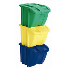 Suncast Recycle Bin Set 3 Piece Bh183pk The Home Depot Recycling Bins Toy Storage Bins Recycling Containers