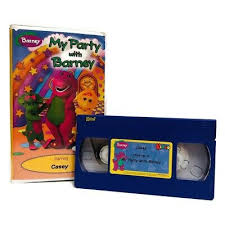 Fake barney vhs opening and closings. My Party With Barney Starring Casey Vhs Kideo Personalized Video Tape Rare 150 00 Picclick