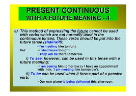 Present Continuous Future