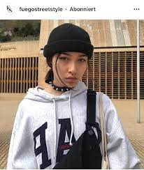 Skull Cap Beanie With Oversized Hoodie Oversized Hoodie Outfit Cute Beanies Skull Cap Beanie