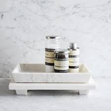 Kingberwi bathroom vanity tray, kitchen countertop storage shelf coffee table decorative tray cosmetic organizer display holder, black. Marble Condiment Tray White Marble Countertops Kitchen Soap Tray Ideas Kitchen Soap Tray