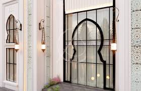 English supermodel jacquetta wheeler opens the doors to her newly refurbished moroccan idyll, dar sinclair to. Modern Arabic Villa Architectural Design Modern Landscape London Houzz